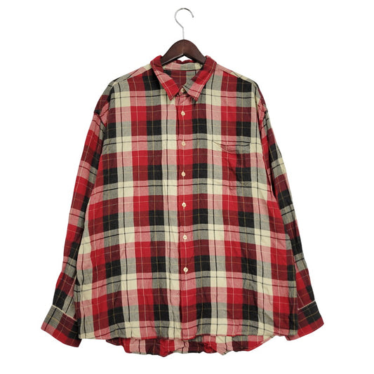 【中古品】【メンズ】 USED VINTAGE LS CHECK SHIRT ロングスリーブ チェック シャツ 長袖 トップス 146-250914-as-17-izu カラー：マルチカラー 万代Net店