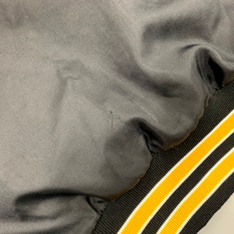 【中古品】【メンズ】 DON ALLESON ATHLETIC ドン・アリソン・アスレチック USA製 90S NYLON STADIUM JACKET 90年代 ナイロンスタジアムジャケット アウター スタジャン 長袖 146-250905-ma-01-izu サイズ：S カラー：ブラック 万代Net店