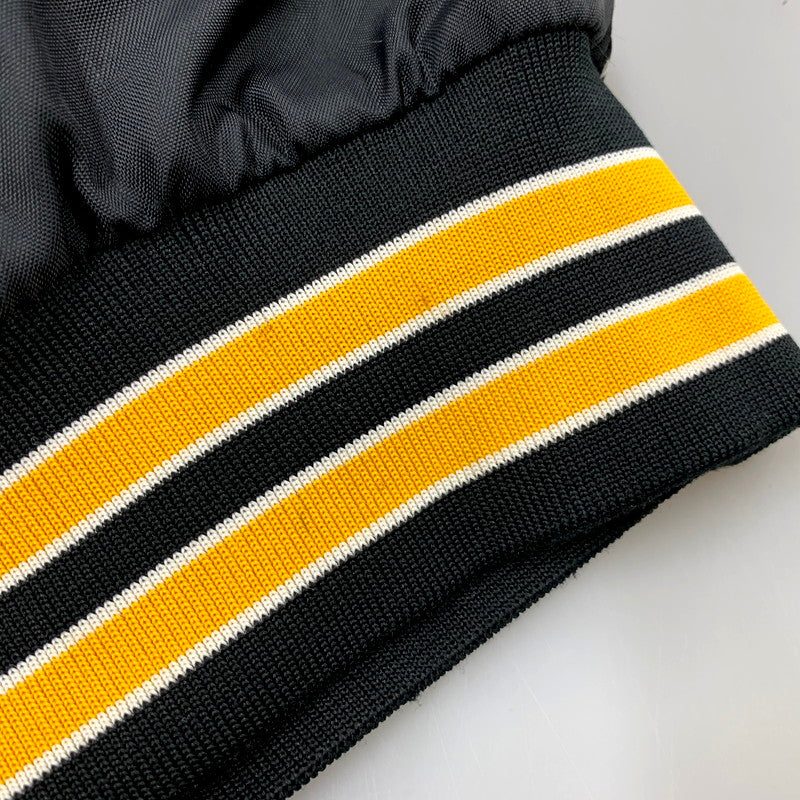 【中古品】【メンズ】 DON ALLESON ATHLETIC ドン・アリソン・アスレチック USA製 90S NYLON STADIUM JACKET 90年代 ナイロンスタジアムジャケット アウター スタジャン 長袖 146-250905-ma-01-izu サイズ：S カラー：ブラック 万代Net店