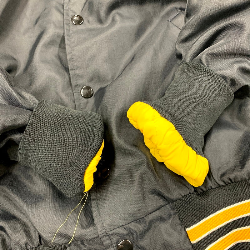 【中古品】【メンズ】 DON ALLESON ATHLETIC ドン・アリソン・アスレチック USA製 90S NYLON STADIUM JACKET 90年代 ナイロンスタジアムジャケット アウター スタジャン 長袖 146-250905-ma-01-izu サイズ：S カラー：ブラック 万代Net店