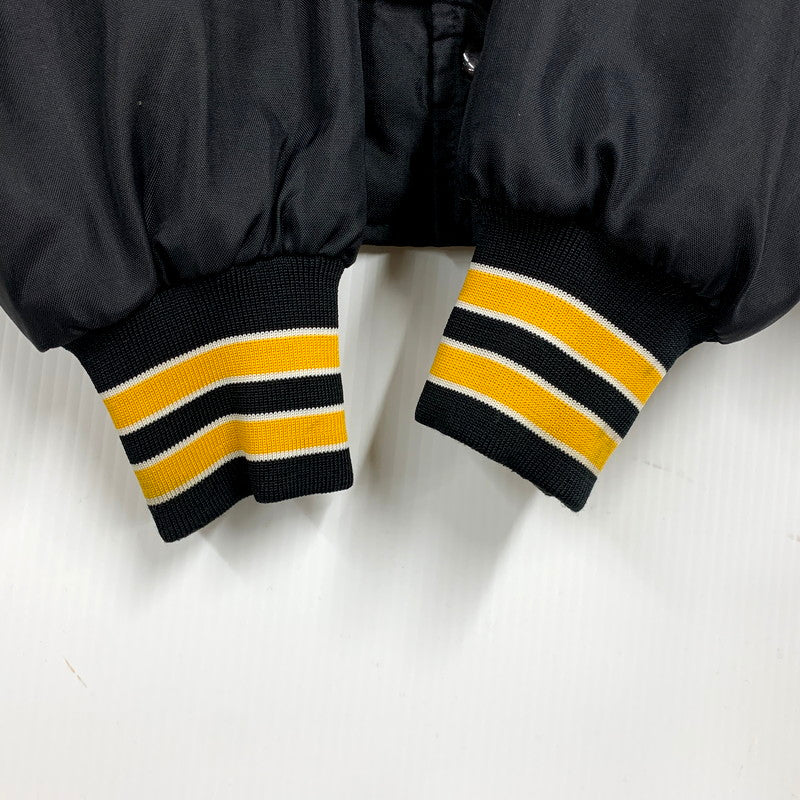 【中古品】【メンズ】 DON ALLESON ATHLETIC ドン・アリソン・アスレチック USA製 90S NYLON STADIUM JACKET 90年代 ナイロンスタジアムジャケット アウター スタジャン 長袖 146-250905-ma-01-izu サイズ：S カラー：ブラック 万代Net店