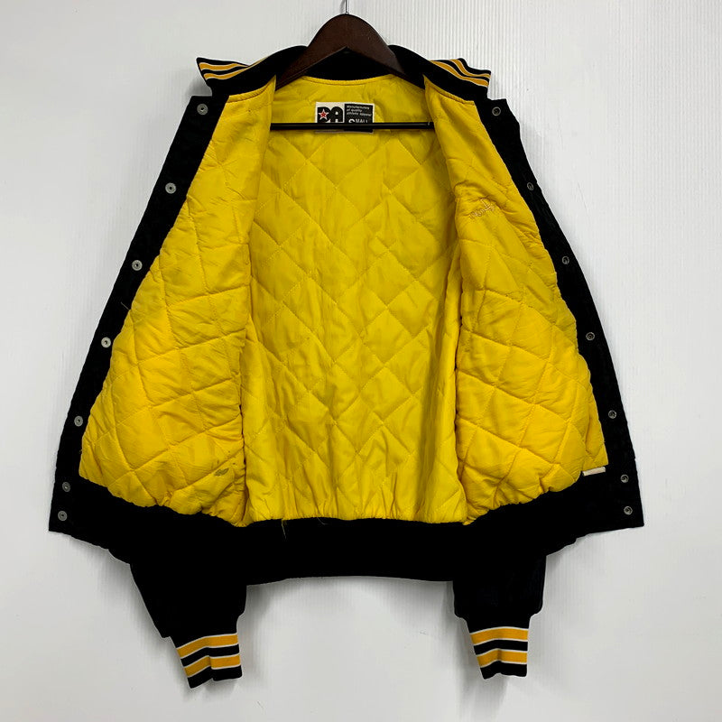 【中古品】【メンズ】 DON ALLESON ATHLETIC ドン・アリソン・アスレチック USA製 90S NYLON STADIUM JACKET 90年代 ナイロンスタジアムジャケット アウター スタジャン 長袖 146-250905-ma-01-izu サイズ：S カラー：ブラック 万代Net店