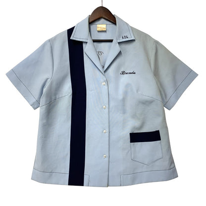 【現状渡し品】【メンズ】 VINTAGE ヴィンテージ 60-70S BOWLING SS SHIRT 60-70年代 ボウリングショートスリーブシャツ トップス 半袖 146-250827-ma-02-izu サイズ：不明 カラー：ブルー 万代Net店