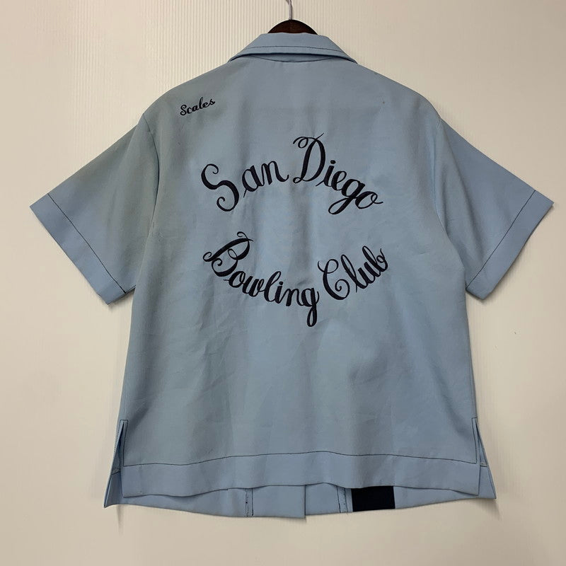 【現状渡し品】【メンズ】 VINTAGE ヴィンテージ 60-70S BOWLING SS SHIRT 60-70年代 ボウリングショートスリーブシャツ トップス 半袖 146-250827-ma-02-izu サイズ：不明 カラー：ブルー 万代Net店