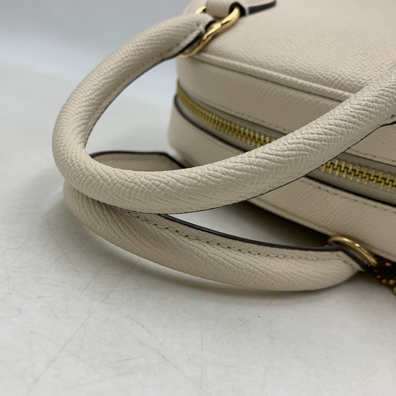 【中古品】【レディース】 COACH コーチ CA202 シドニー サッチェル 2WAY BAG ツーウェイバッグ 鞄 カバン 180-250827-ma-04-izu カラー：オフホワイト系 万代Net店