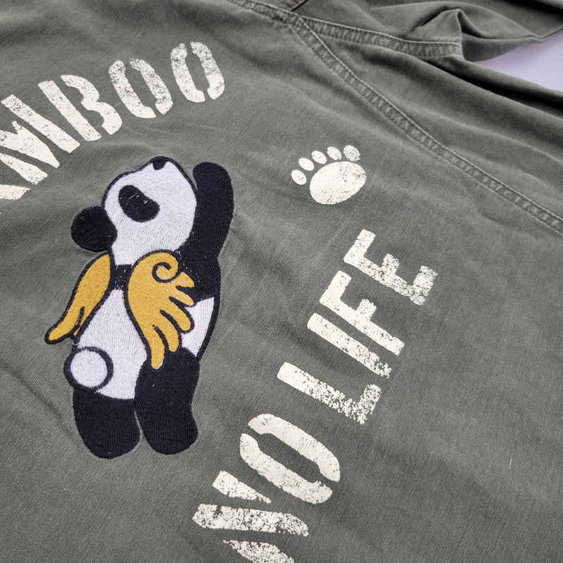 【中古品】【メンズ】 PANDIESTA JAPAN パンディエスタ ジャパン BIO-WASHED MILITARY TWILL JACKET 567702 バイオ ウォッシュ ミリタリー ツイル ジャケット アウター 145-250905-as-24-izu サイズ：M カラー：グリーン系 万代Net店