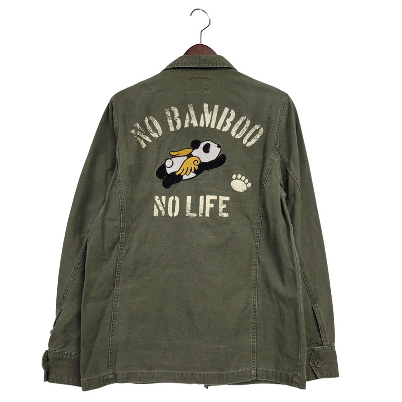 【中古品】【メンズ】 PANDIESTA JAPAN パンディエスタ ジャパン BIO-WASHED MILITARY TWILL JACKET 567702 バイオ ウォッシュ ミリタリー ツイル ジャケット アウター 145-250905-as-24-izu サイズ：M カラー：グリーン系 万代Net店