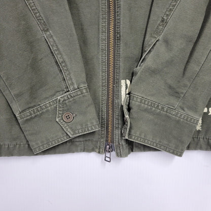 【中古品】【メンズ】 PANDIESTA JAPAN パンディエスタ ジャパン BIO-WASHED MILITARY TWILL JACKET 567702 バイオ ウォッシュ ミリタリー ツイル ジャケット アウター 145-250905-as-24-izu サイズ：M カラー：グリーン系 万代Net店