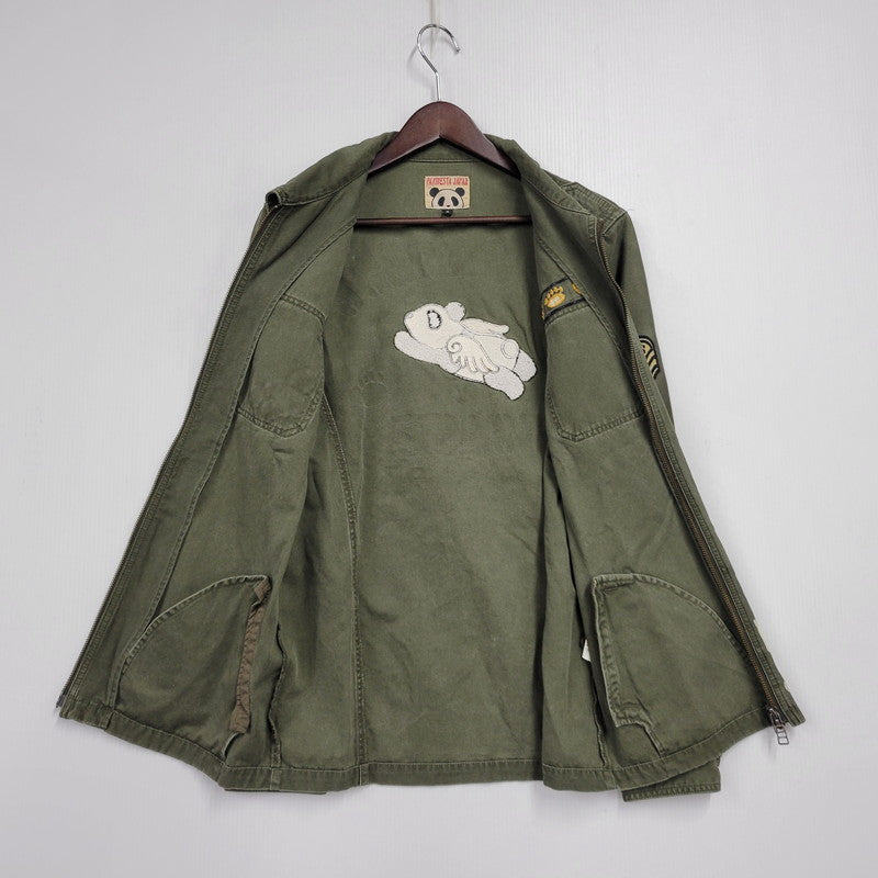 【中古品】【メンズ】 PANDIESTA JAPAN パンディエスタ ジャパン BIO-WASHED MILITARY TWILL JACKET 567702 バイオ ウォッシュ ミリタリー ツイル ジャケット アウター 145-250905-as-24-izu サイズ：M カラー：グリーン系 万代Net店