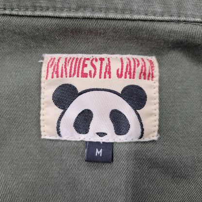 【中古品】【メンズ】 PANDIESTA JAPAN パンディエスタ ジャパン BIO-WASHED MILITARY TWILL JACKET 567702 バイオ ウォッシュ ミリタリー ツイル ジャケット アウター 145-250905-as-24-izu サイズ：M カラー：グリーン系 万代Net店