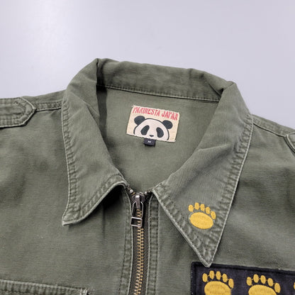 【中古品】【メンズ】 PANDIESTA JAPAN パンディエスタ ジャパン BIO-WASHED MILITARY TWILL JACKET 567702 バイオ ウォッシュ ミリタリー ツイル ジャケット アウター 145-250905-as-24-izu サイズ：M カラー：グリーン系 万代Net店