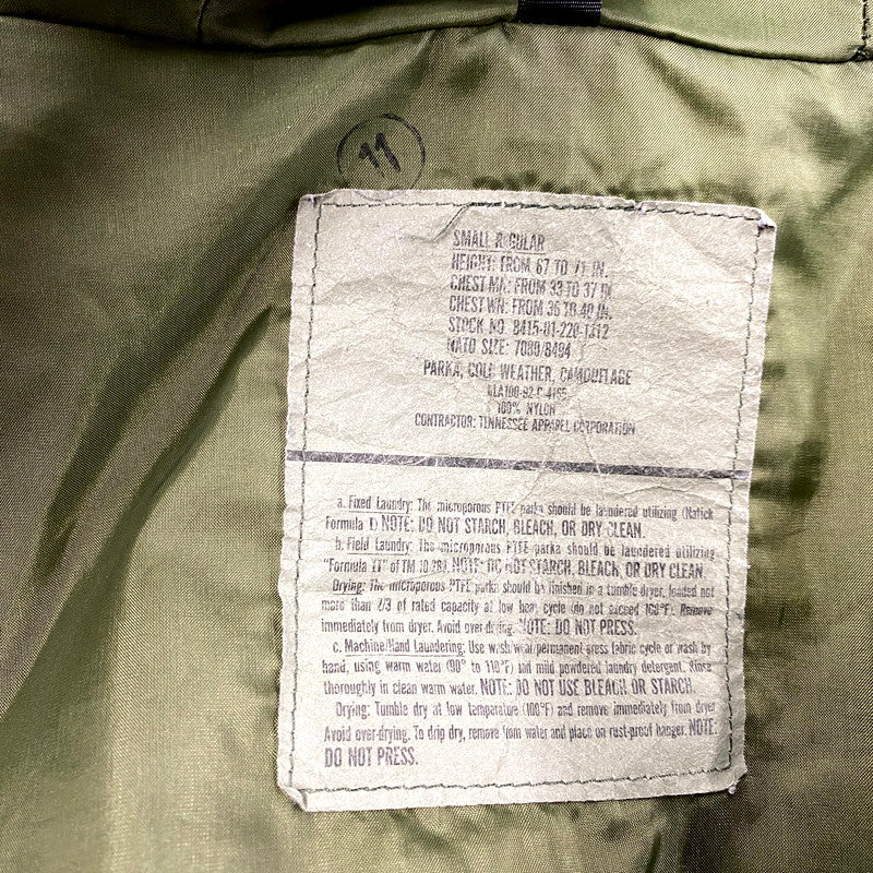 【現状渡し品】【メンズ】 US ARMY ユーエス アーミー8415-01-228-1312 1ST GEN GORE-TEX ゴアテックス ECWCS PARKA エクワックスパーカー トップス アウター 146-250828-ya-01-izu サイズ：S カラー：マルチ 万代Net店
