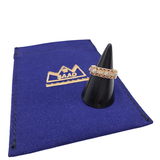 【中古品】【レディース】 SARA STERLING FLOWER＆ARABESQUE RING リング 指輪 アクセサリー 191-250909-as-04-izu カラー：ピンクゴールド 万代Net店