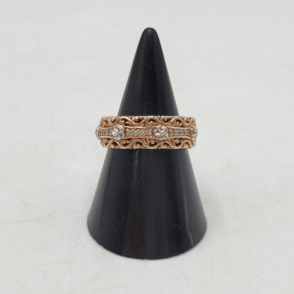 【中古品】【レディース】 SARA STERLING FLOWER＆ARABESQUE RING リング 指輪 アクセサリー 191-250909-as-04-izu カラー：ピンクゴールド 万代Net店