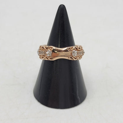 【中古品】【レディース】 SARA STERLING FLOWER＆ARABESQUE RING リング 指輪 アクセサリー 191-250909-as-04-izu カラー：ピンクゴールド 万代Net店