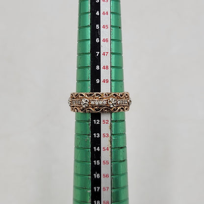 【中古品】【レディース】 SARA STERLING FLOWER＆ARABESQUE RING リング 指輪 アクセサリー 191-250909-as-04-izu カラー：ピンクゴールド 万代Net店