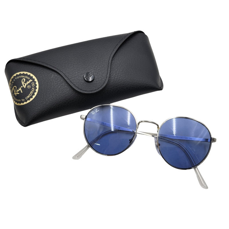 【中古品】【メンズ/レディース】 Ray-Ban レイバン BOSTON SUNGLASSES RB3681 ボストン サングラス 203-250905-as-12-izu サイズ：50□20-145 カラー：シルバー×ブルー 万代Net店