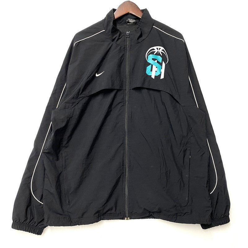 【中古品】【メンズ】 NIKE TEAM ナイキ チーム NYLON JACKET ナイロン ジャケット トップス アウター 146-250829-ya-05-izu サイズ：XL カラー：BLACK 万代Net店