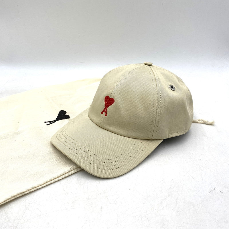 【中古品】【メンズ/レディース】 ami alexandre mattiussi アミアレクサンドレマチウシ C00020 COTTON TWILL CAP コットン ツイル キャップ 帽子 185-250829-ya-02-izu サイズ：フリーサイズ カラー：BEIGE 万代Net店