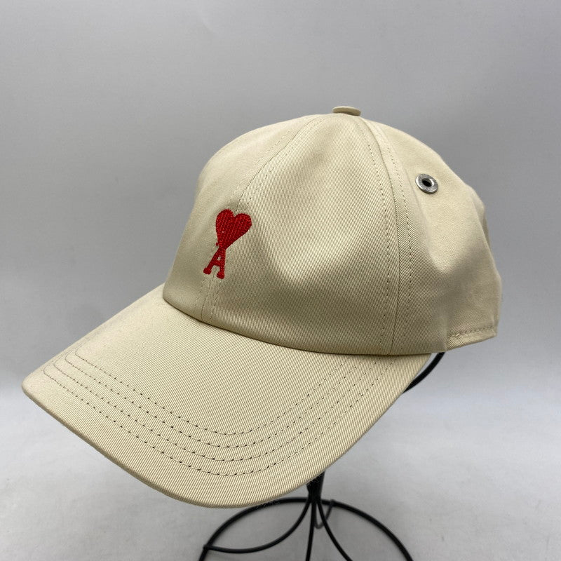 【中古品】【メンズ/レディース】 ami alexandre mattiussi アミアレクサンドレマチウシ C00020 COTTON TWILL CAP コットン ツイル キャップ 帽子 185-250829-ya-02-izu サイズ：フリーサイズ カラー：BEIGE 万代Net店