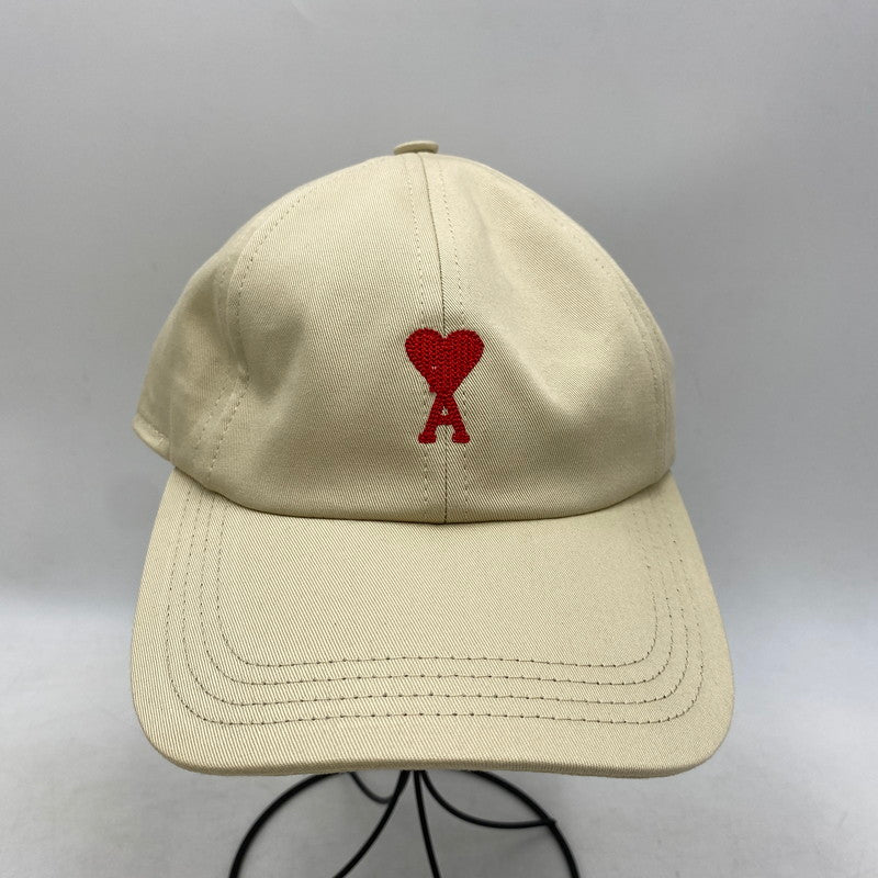 【中古品】【メンズ/レディース】 ami alexandre mattiussi アミアレクサンドレマチウシ C00020 COTTON TWILL CAP コットン ツイル キャップ 帽子 185-250829-ya-02-izu サイズ：フリーサイズ カラー：BEIGE 万代Net店