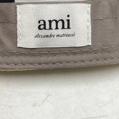 【中古品】【メンズ/レディース】 ami alexandre mattiussi アミアレクサンドレマチウシ C00020 COTTON TWILL CAP コットン ツイル キャップ 帽子 185-250829-ya-02-izu サイズ：フリーサイズ カラー：BEIGE 万代Net店