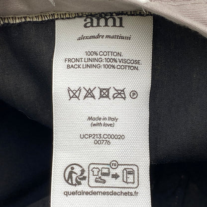 【中古品】【メンズ/レディース】 ami alexandre mattiussi アミアレクサンドレマチウシ C00020 COTTON TWILL CAP コットン ツイル キャップ 帽子 185-250829-ya-02-izu サイズ：フリーサイズ カラー：BEIGE 万代Net店