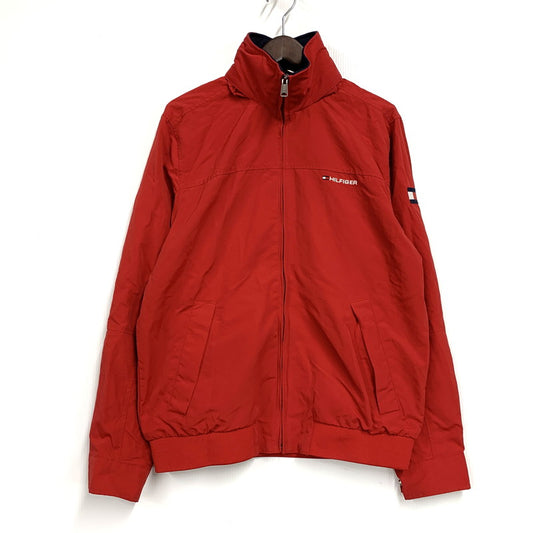 【中古品】【メンズ】 TOMMY HILFIGER トミーヒルフィガー 0213179 NYLON JACKET ナイロンジャケット アウター 長袖 147-250906-ma-13-izu サイズ：M カラー：RED 万代Net店