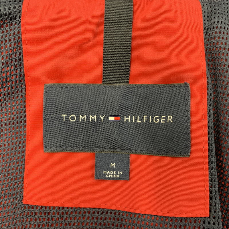 【中古品】【メンズ】 TOMMY HILFIGER トミーヒルフィガー 0213179 NYLON JACKET ナイロンジャケット アウター 長袖 147-250906-ma-13-izu サイズ：M カラー：RED 万代Net店