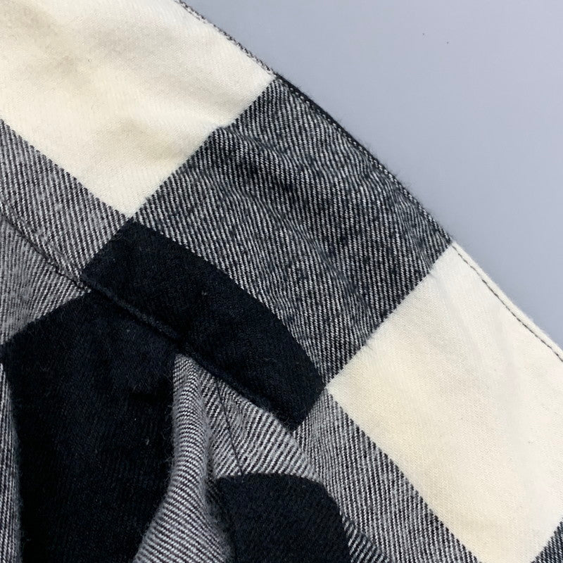 【中古品】【メンズ】 N.HOOLYWOOD エヌハリウッド 182-SH14-031 18AW OVER SIZED BLOCK CHECK SHIRT オーバーサイズドブロックチェックシャツ トップス 長袖 140-250906-ma-06-izu サイズ：38 カラー：BLACK 万代Net店