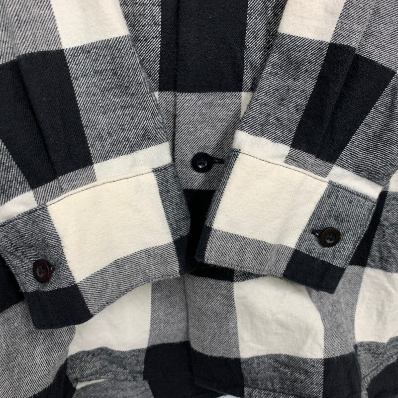 【中古品】【メンズ】 N.HOOLYWOOD エヌハリウッド 182-SH14-031 18AW OVER SIZED BLOCK CHECK SHIRT オーバーサイズドブロックチェックシャツ トップス 長袖 140-250906-ma-06-izu サイズ：38 カラー：BLACK 万代Net店