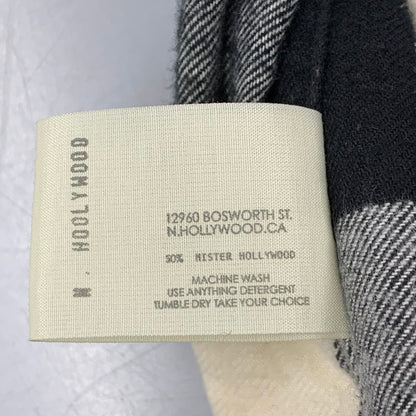 【中古品】【メンズ】 N.HOOLYWOOD エヌハリウッド 182-SH14-031 18AW OVER SIZED BLOCK CHECK SHIRT オーバーサイズドブロックチェックシャツ トップス 長袖 140-250906-ma-06-izu サイズ：38 カラー：BLACK 万代Net店