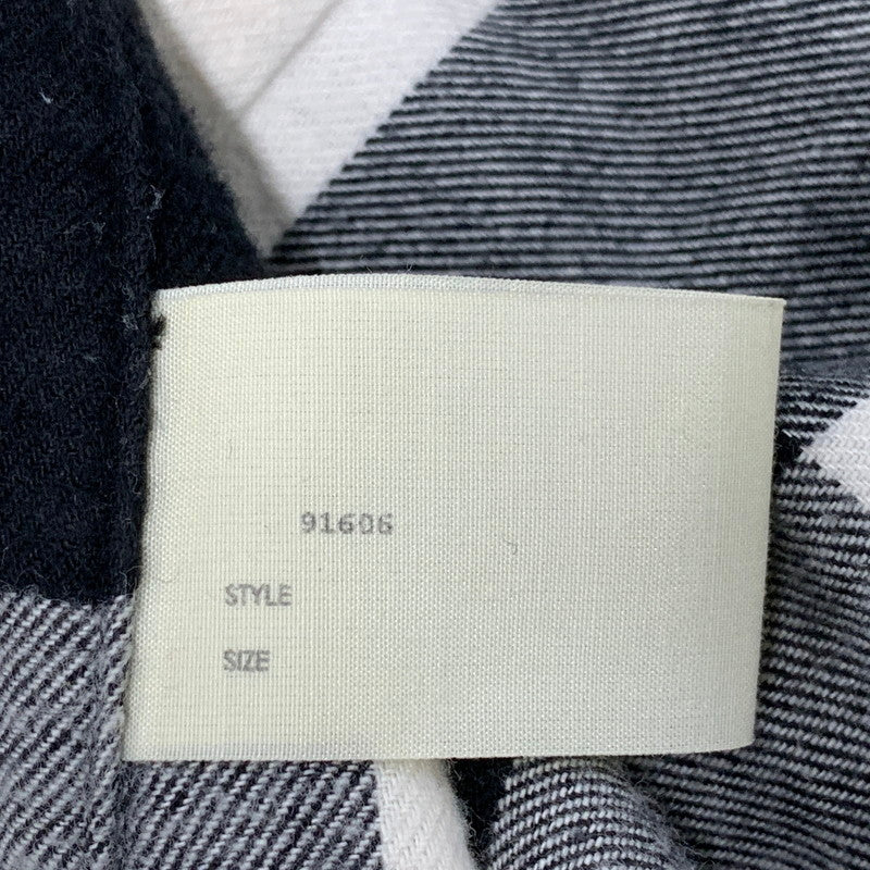 【中古品】【メンズ】 N.HOOLYWOOD エヌハリウッド 182-SH14-031 18AW OVER SIZED BLOCK CHECK SHIRT オーバーサイズドブロックチェックシャツ トップス 長袖 140-250906-ma-06-izu サイズ：38 カラー：BLACK 万代Net店