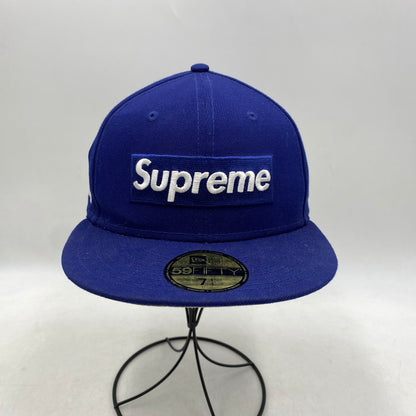 【中古品】【メンズ/レディース】 SUPREME×NEWERA シュプリーム×ニューエラ 24SS MLB TEAMS BOX LOGO CAP メジャーリーグベースボールチーム ボックスロゴキャップ 帽子 服飾雑貨 185-250829-ma-01-izu サイズ：57.7cm カラー：BLUE 万代Net店
