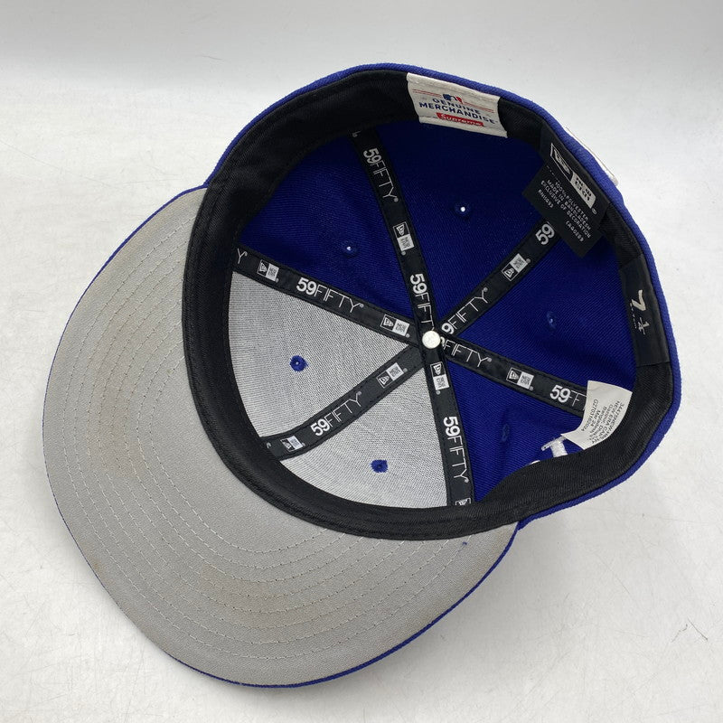 【中古品】【メンズ/レディース】 SUPREME×NEWERA シュプリーム×ニューエラ 24SS MLB TEAMS BOX LOGO CAP メジャーリーグベースボールチーム ボックスロゴキャップ 帽子 服飾雑貨 185-250829-ma-01-izu サイズ：57.7cm カラー：BLUE 万代Net店