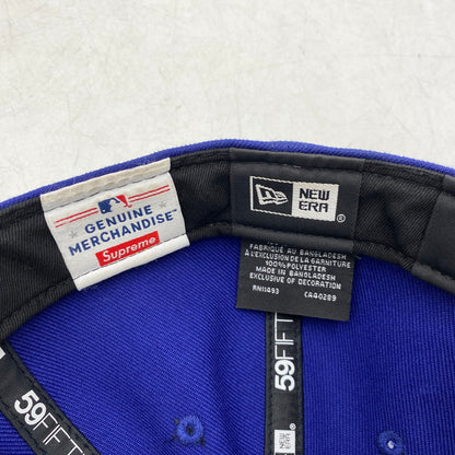 【中古品】【メンズ/レディース】 SUPREME×NEWERA シュプリーム×ニューエラ 24SS MLB TEAMS BOX LOGO CAP メジャーリーグベースボールチーム ボックスロゴキャップ 帽子 服飾雑貨 185-250829-ma-01-izu サイズ：57.7cm カラー：BLUE 万代Net店