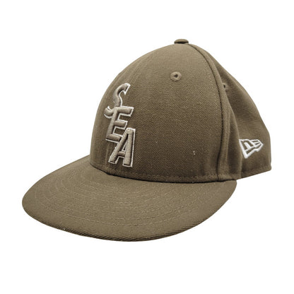 【中古品】【メンズ/レディース】 NEW ERA ニューエラ × WIND AND SEA ウィンダンシー 59FIFTY BB CAP ベースボールキャップ 帽子 185-250909-as-11-izu サイズ：7 1/2（59.6cm） カラー：カーキ 万代Net店