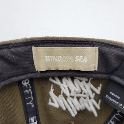 【中古品】【メンズ/レディース】 NEW ERA ニューエラ × WIND AND SEA ウィンダンシー 59FIFTY BB CAP ベースボールキャップ 帽子 185-250909-as-11-izu サイズ：7 1/2（59.6cm） カラー：カーキ 万代Net店