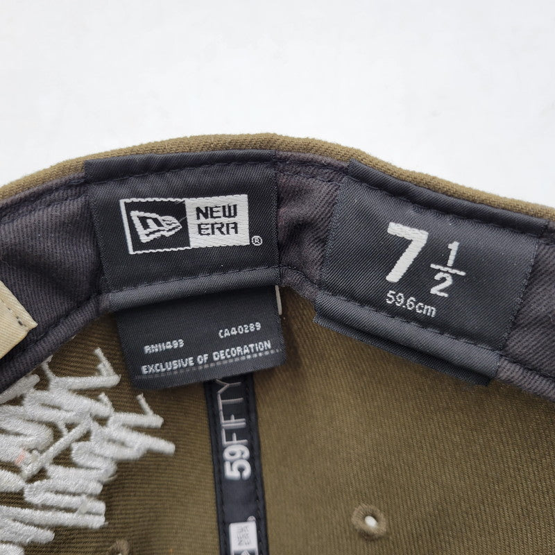 【中古品】【メンズ/レディース】 NEW ERA ニューエラ × WIND AND SEA ウィンダンシー 59FIFTY BB CAP ベースボールキャップ 帽子 185-250909-as-11-izu サイズ：7 1/2（59.6cm） カラー：カーキ 万代Net店