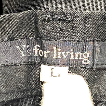 【中古品】【メンズ】 Y's for living ワイズフォーリビング STRAIGHT PANTSストレート パンツ ボトムス ズボン 151-250906-ya-08-izu サイズ：L カラー：ブラック 万代Net店