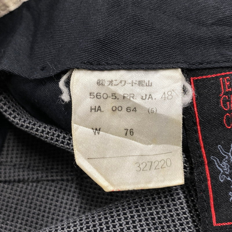 【中古品】【メンズ】 JEAN-PAUL GAULTIER ジャンポールゴルチエ 90S SLACKS PANTS 90年代 スラックスパンツ ズボン ボトムス 152-250829-ma-04-izu サイズ：76 カラー：BLACK 万代Net店