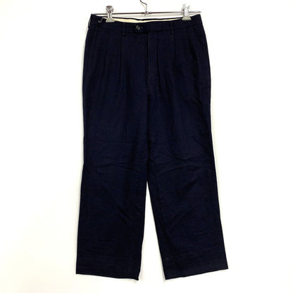 【中古品】【メンズ】 CHRISTIAN DIOR MONSIEUR クリスチャンディオール ムッシュ WOOL SLACKS PANTS ウール スラックス パンツ ボトムス ズボン 152-250906-ya-12-izu サイズ：76 カラー：ネイビー 万代Net店