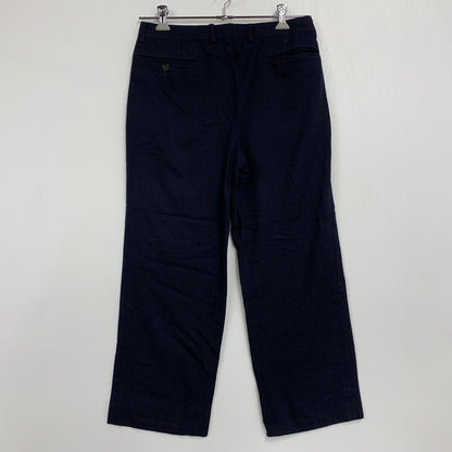 【中古品】【メンズ】 CHRISTIAN DIOR MONSIEUR クリスチャンディオール ムッシュ WOOL SLACKS PANTS ウール スラックス パンツ ボトムス ズボン 152-250906-ya-12-izu サイズ：76 カラー：ネイビー 万代Net店
