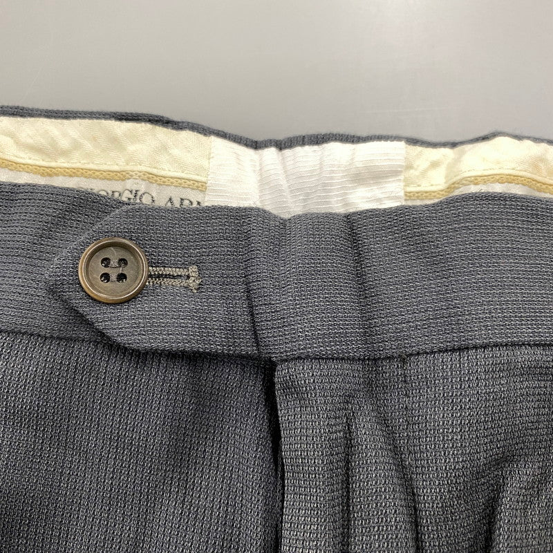 【中古品】【メンズ】 GIORGIO ARMANI ジョルジオアルマーニ イタリア製 WIDE SLACKS PANTS ワイドスラックスパンツ ズボン ボトムス 152-250829-ma-06-izu サイズ：不明 カラー：GRAY 万代Net店