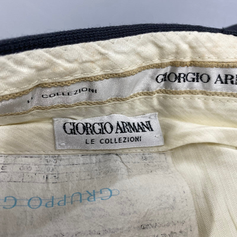 【中古品】【メンズ】 GIORGIO ARMANI ジョルジオアルマーニ イタリア製 WIDE SLACKS PANTS ワイドスラックスパンツ ズボン ボトムス 152-250829-ma-06-izu サイズ：不明 カラー：GRAY 万代Net店