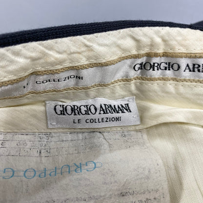 【中古品】【メンズ】 GIORGIO ARMANI ジョルジオアルマーニ イタリア製 WIDE SLACKS PANTS ワイドスラックスパンツ ズボン ボトムス 152-250829-ma-06-izu サイズ：不明 カラー：GRAY 万代Net店