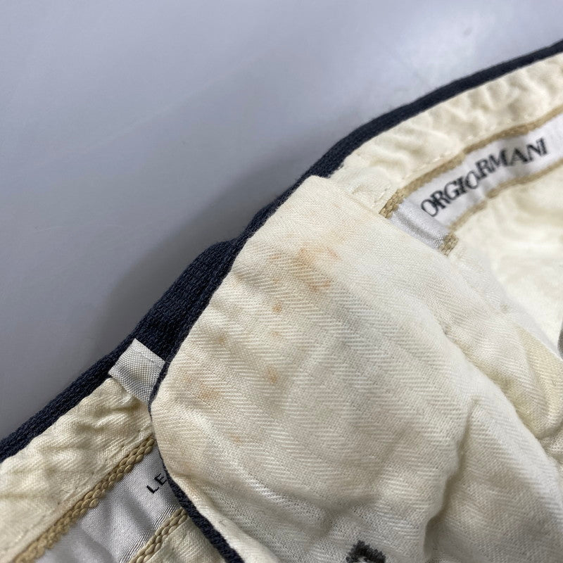 【中古品】【メンズ】 GIORGIO ARMANI ジョルジオアルマーニ イタリア製 WIDE SLACKS PANTS ワイドスラックスパンツ ズボン ボトムス 152-250829-ma-06-izu サイズ：不明 カラー：GRAY 万代Net店