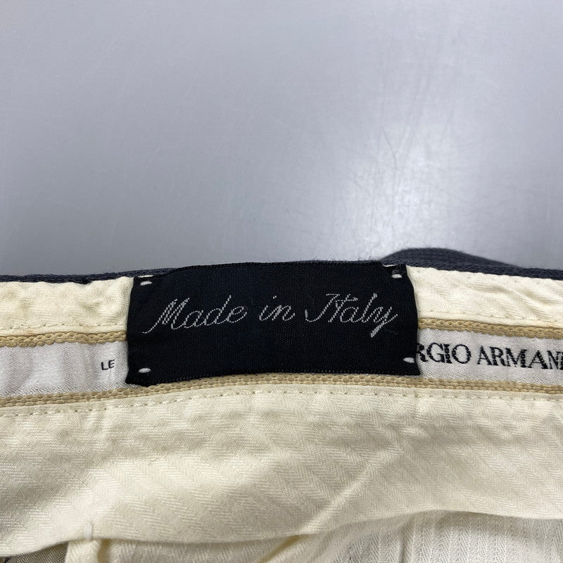 【中古品】【メンズ】 GIORGIO ARMANI ジョルジオアルマーニ イタリア製 WIDE SLACKS PANTS ワイドスラックスパンツ ズボン ボトムス 152-250829-ma-06-izu サイズ：不明 カラー：GRAY 万代Net店