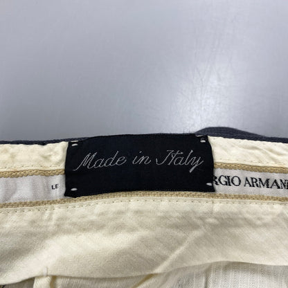 【中古品】【メンズ】 GIORGIO ARMANI ジョルジオアルマーニ イタリア製 WIDE SLACKS PANTS ワイドスラックスパンツ ズボン ボトムス 152-250829-ma-06-izu サイズ：不明 カラー：GRAY 万代Net店