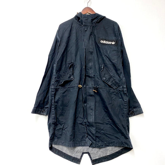 【現状渡し品】【メンズ】 adidas アディダス 586794 MODS COAT モッズコート トップス アウター 146-250906-ya-04-izu サイズ：L カラー：ブラック 万代Net店